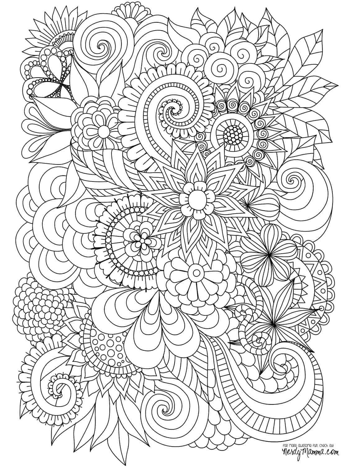 Free Printable Adult Colouring In Pages 107
