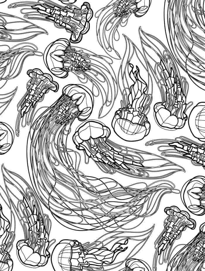 underwater creatures coloring pages - photo #25