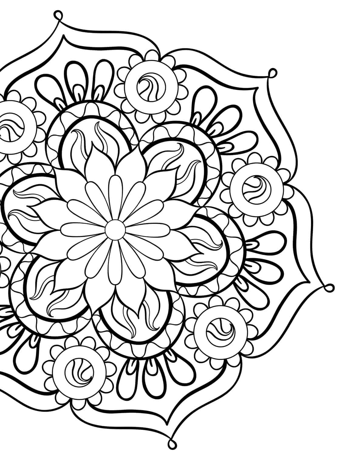 mandala coloring book pages colored - photo #34