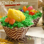 Ducky Tail Cupcakes