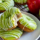 Eggless and Dairy-Free Caramel Apple Doughnuts