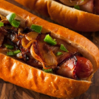 Loaded Bacon-Wrapped Hot Dogs - in 5 Minutes