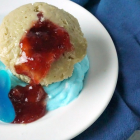 Shark Attack Cupcakes {Gluten-Free and Vegan} (AKA Strawberry Jam Filled Cupcakes)