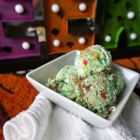 Zombie Ice Cream {Vegan & Gluten-Free Rootbeer Float Ice Cream}