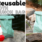 DIY Reusable Oilcloth Lunch Bags
