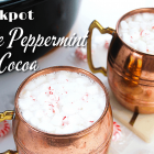 Crockpot White Peppermint Hot Chocolate