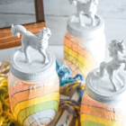 Rainbow Unicorn Mason Jar Nightlights