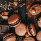 Dark Chocolate Caramel Macarons Recipe
