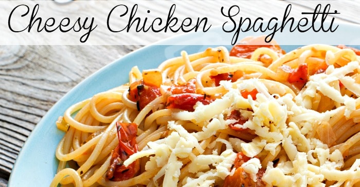 Cheesy Chicken Spaghetti FB