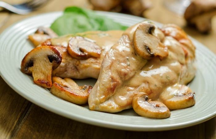 Pan Seared Chicken with Mushrooms