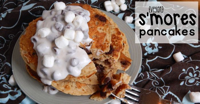 easy dairy-free s'mores pancake recipe fb