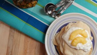 easy vegan pina colada pancake recipe feature