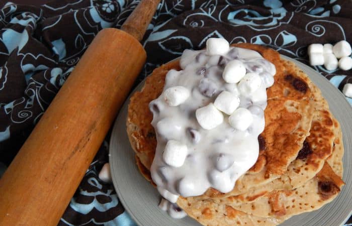 vegan smores pancake recipe feature