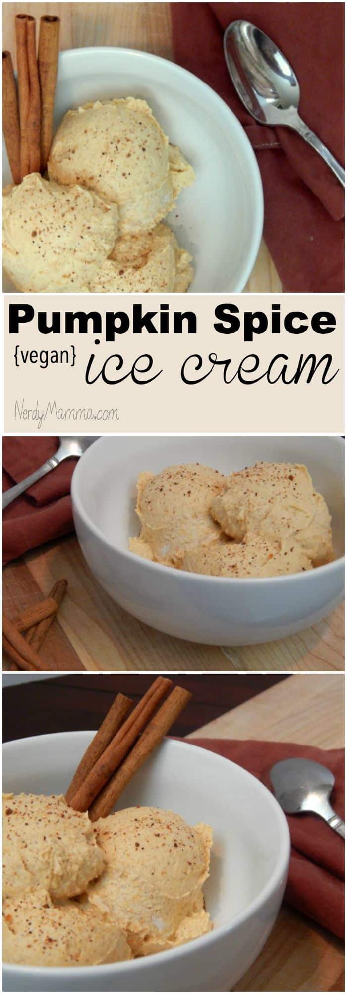 This pumpkin spice ice cream is egg-free and dairy-free. Just good, clean deliciousness for the fall.