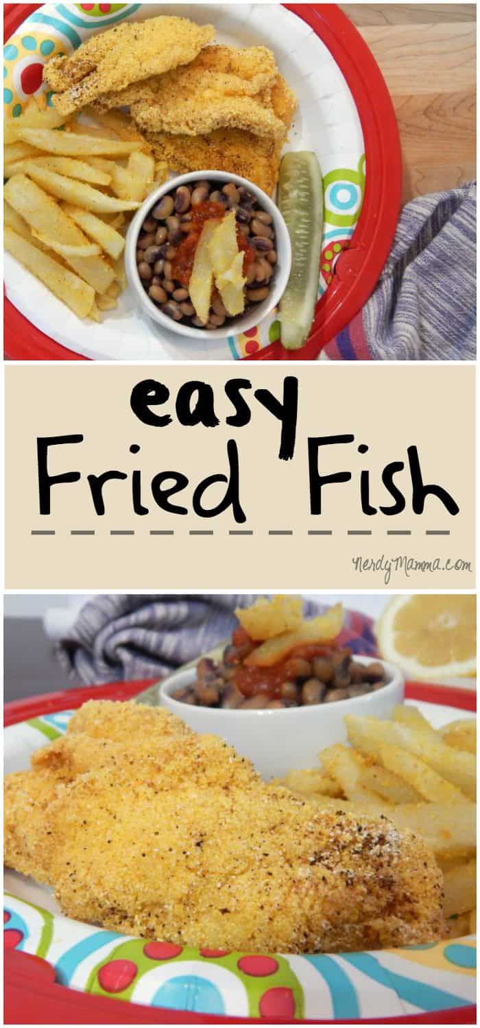 This recipe for fried fish is so easy and cooks-up super-fast. My kids love it!