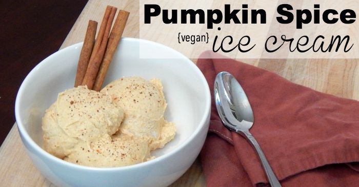 vegan ice cream made with pumpkin fb