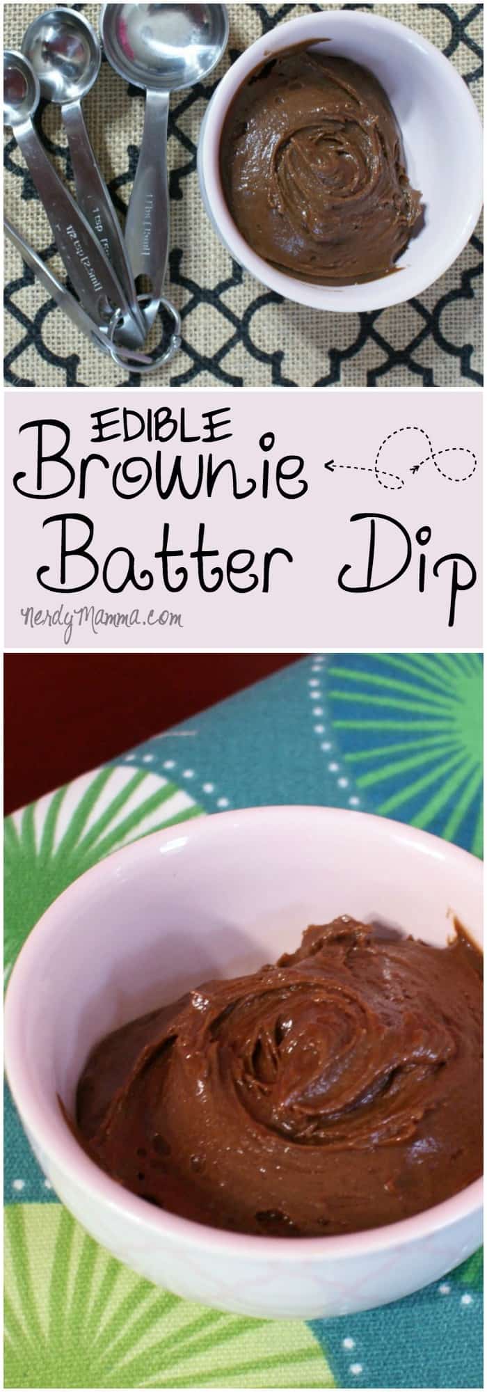 I've heard of edible cake batter, but this recipe for edible brownie batter is amazing. Gluten-free, eggless, dairy-free...it hits all the good places!