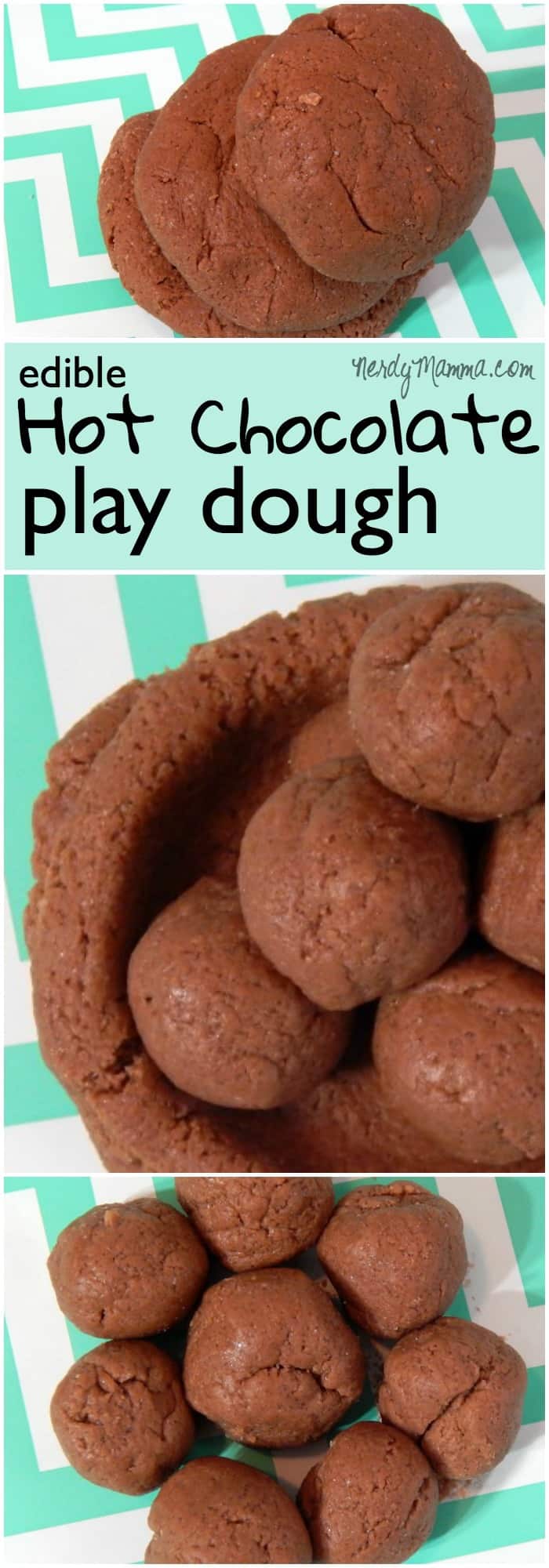 My kiddos had so much fun playing with this sweet-smelling hot chocolate play dough (and it's totally edible). I loved how easy it was to make...