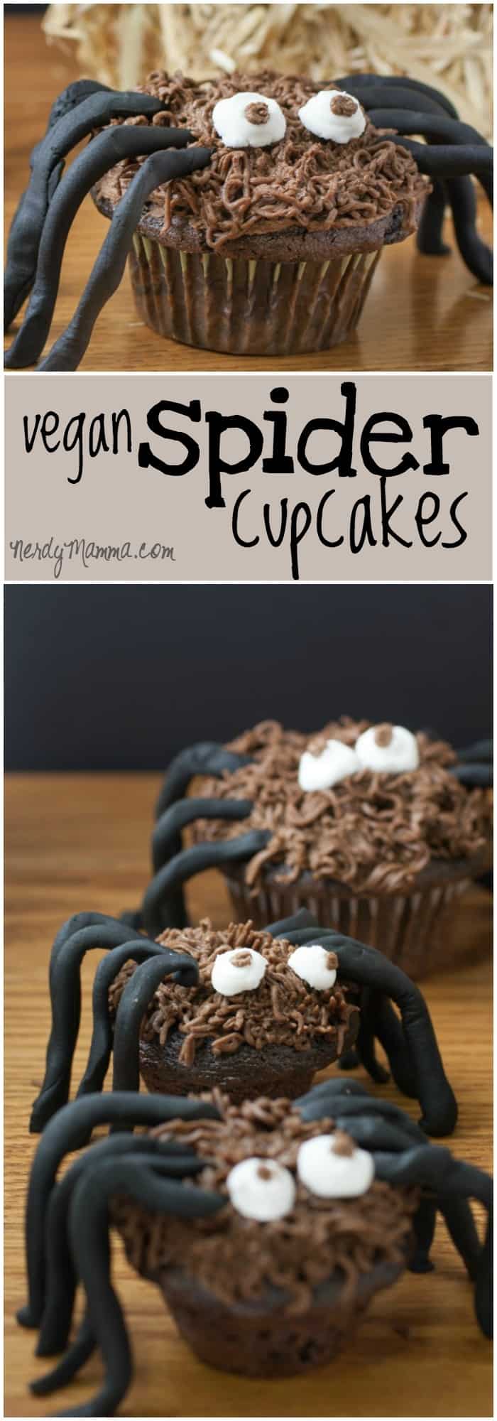My kids adored yjese easy spider cupcakes for Halloween. Egg free and dairy free, too!