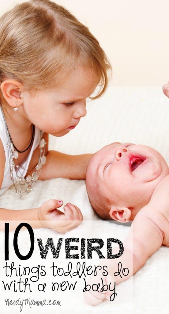 10 Weird Things Toddlers Do With A New Baby