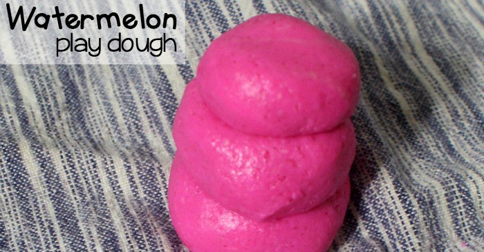 fun play doh recipe for kids that smells like watermelon fb