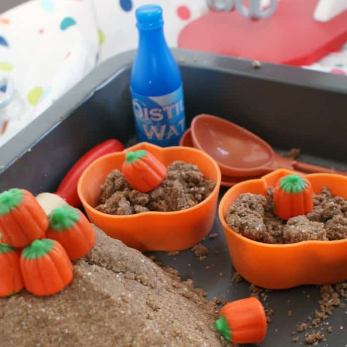 pumpkin patch mud pie playdough idea sq