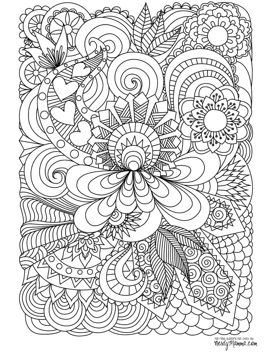 20 Free Printable Adult Coloring Pages