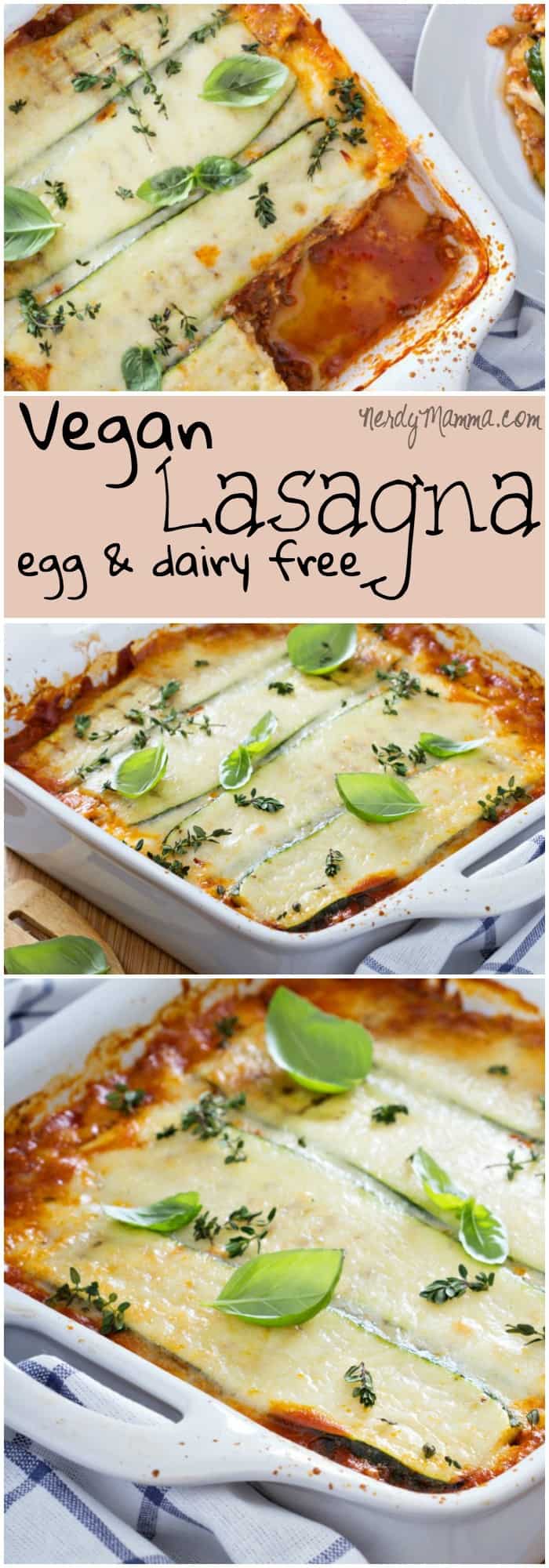 This vegan lasagna is so delicious. It's easy, too. I am just so happy to have an eggless and dairy-free alternative to normal lasagna. AWESOME!