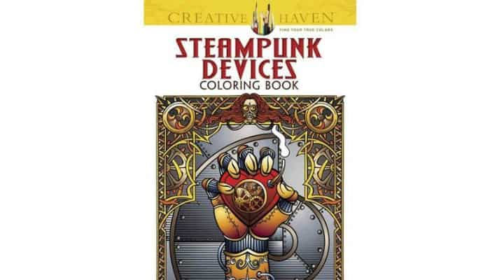 adult coloring pages with steampunk designs
