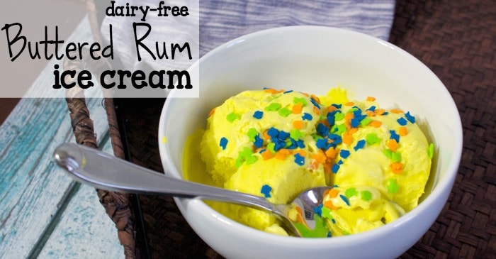 no-churn buttered rum ice cream without dairy fb