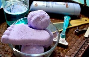 DIY Moisturizing Fizzy Foot Bomb for a Quick At Home Pedicure Nerdy Mamma