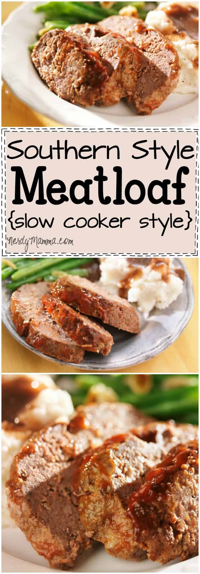 I love this recipe for Southern Style Meatloaf in the Crock Pot. I mean, seriously. I didn't even know you could make meatloaf in the slow cooker.