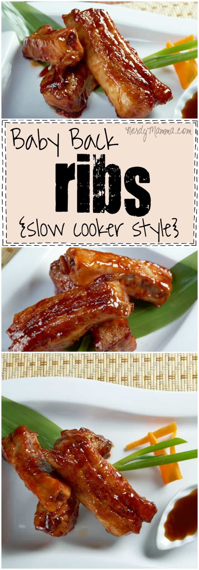 This is the easiest way to make the perfect rack of BBQ Baby Back Ribs. And the secret is the time in the slow cooker.