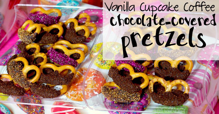 Vanilla Cupcake Coffee Chocolate-Covered Pretzels fb