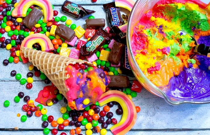 how to make ice cream that tastes like skittles without milk feature