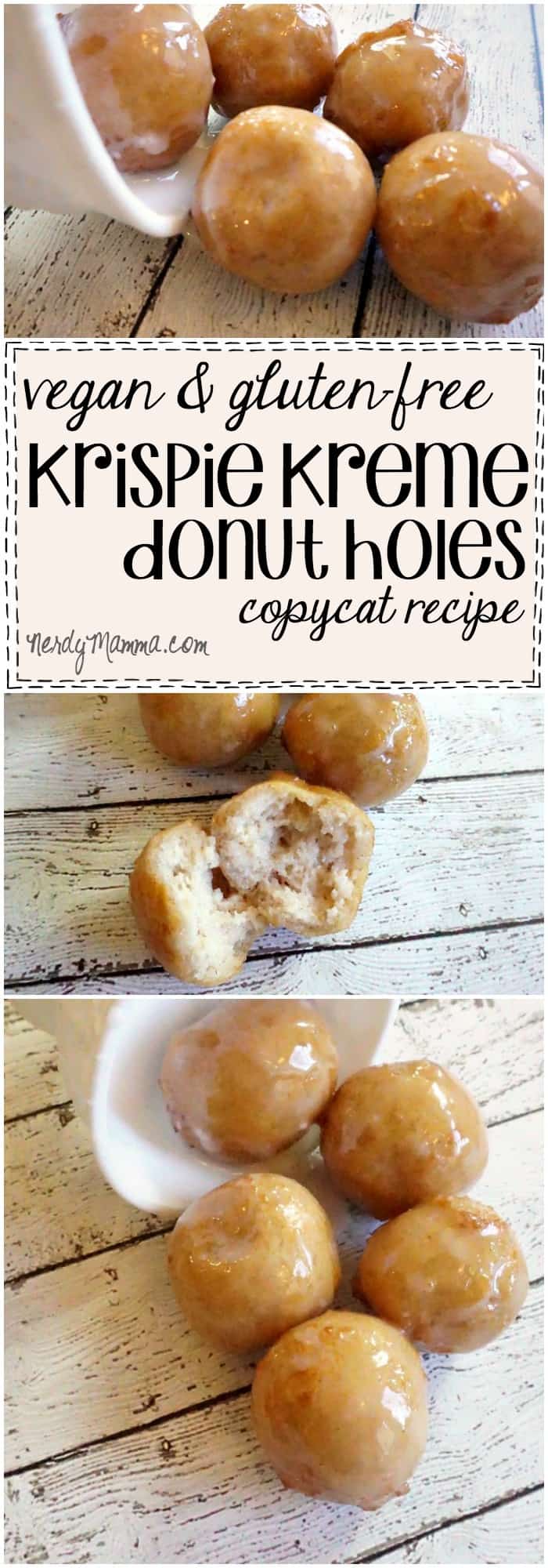 I. LOVE. This recipe for Vegan & Gluten-Free Krispie Kreme Donut Holes! It's like the best copycat ever.