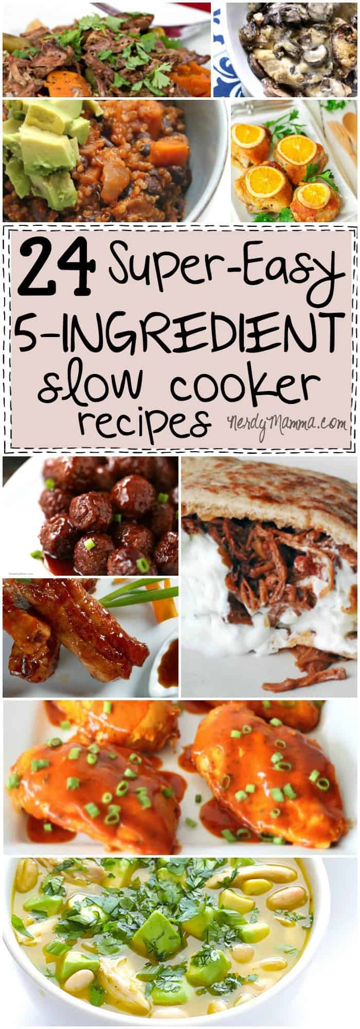 This list of 24 Super-Easy 5-Ingredient Slow Cooker Recipes is so awesome. It's like everything I've ever wanted for dinner. Love it!