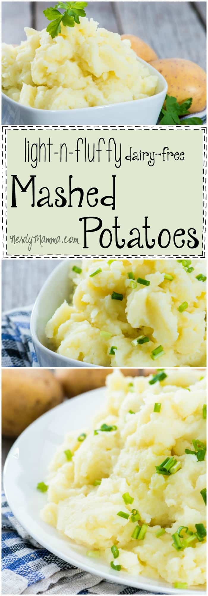 This recipe for light and fluffy dairy-free mashed potatoes sounds so awesome! I love the one simple ingredient that turns plain potatoes into awesome!