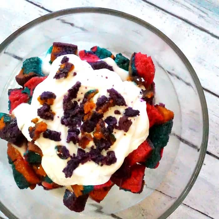 easy vegan cake trifle recipe sq