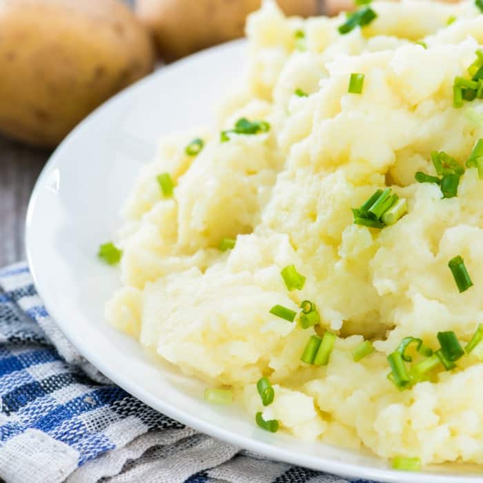 fluffy mashed potatoes without milk sq