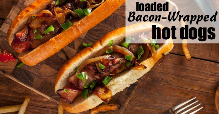 loaded bacon-wrapped hot dogs in 5 minutes fb