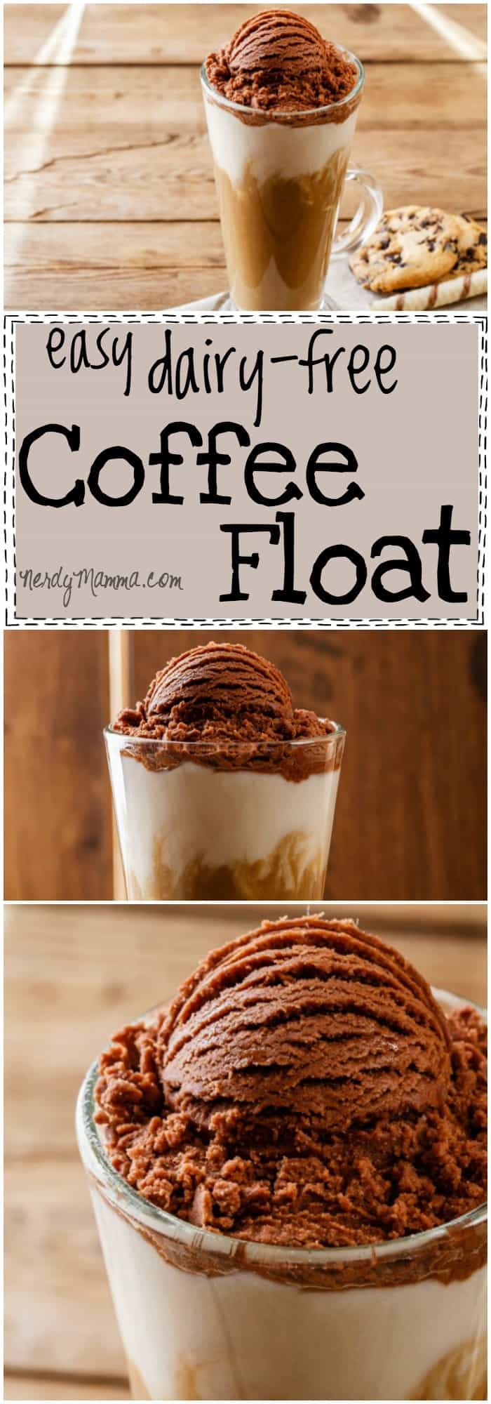 Ok, so this recipe for Dairy-Free Coffee Float is borderline genius. I mean, coffee, creamer, whipped cream, chocolate ice cream...so many awesome things happening here, I just can't even...LOVE!