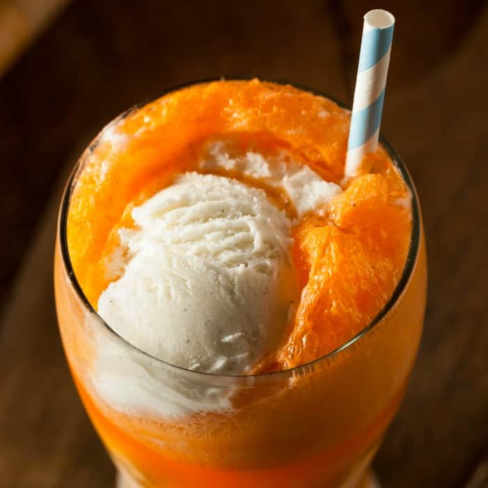 easy dairy-free recipe for orange creamsicle float sq