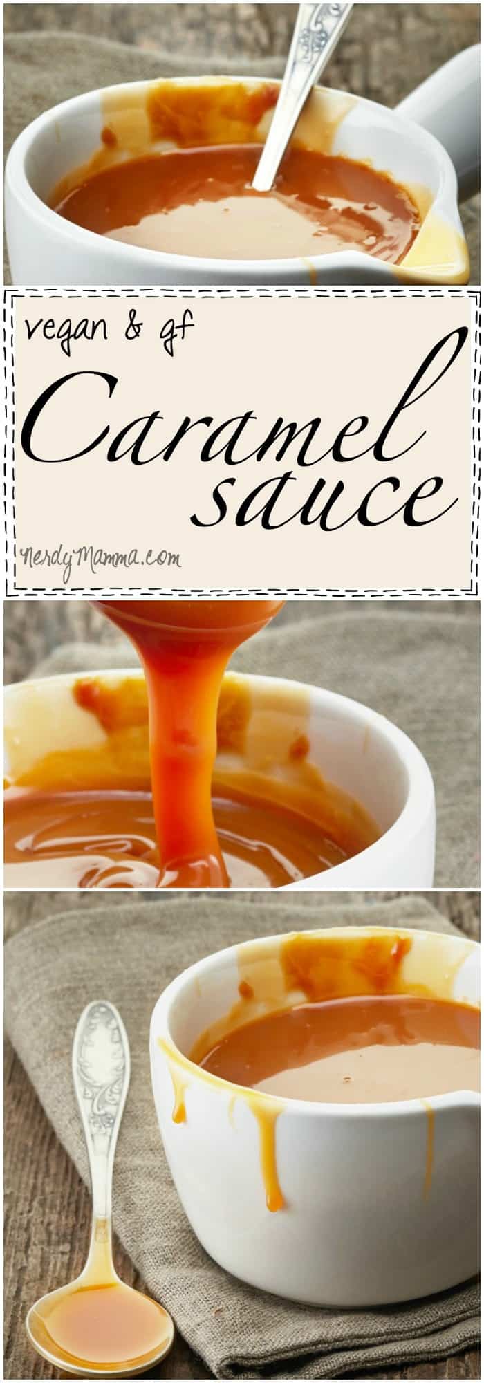 I love this recipe for vegan and gluten-free caramel sauce...so easy--and FAST!