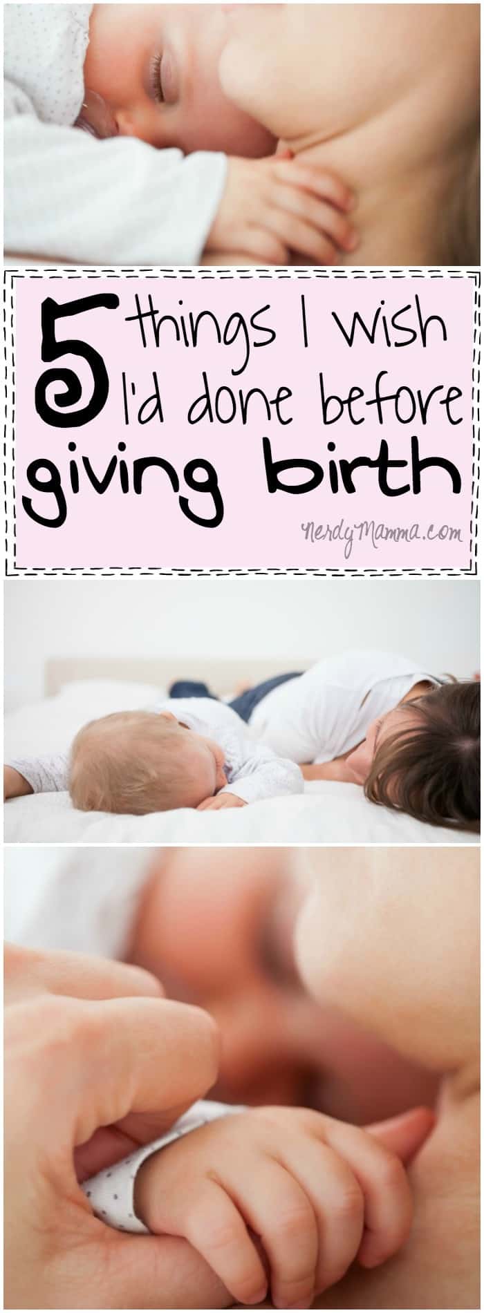 I wasn't prepared either before I had my first! And I'd definitely have appreciated a refresher for my second. I love these 5 tips for what to do before you give birth. Brilliant!