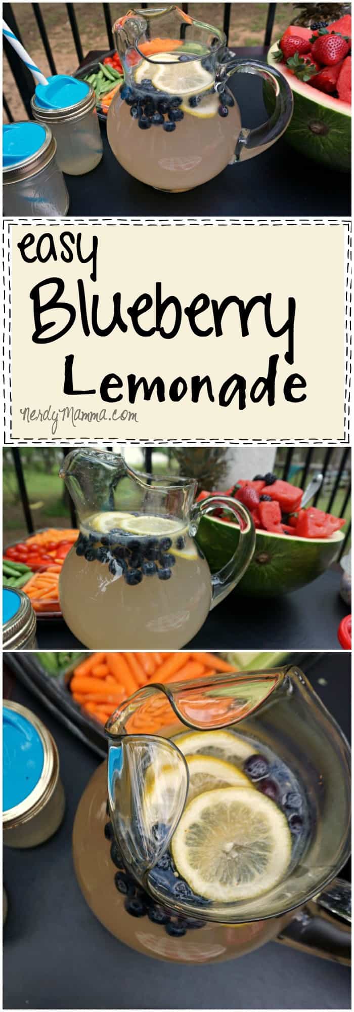 This recipe for easy blueberry lemonade is so simple--but so very yummy! I love it.