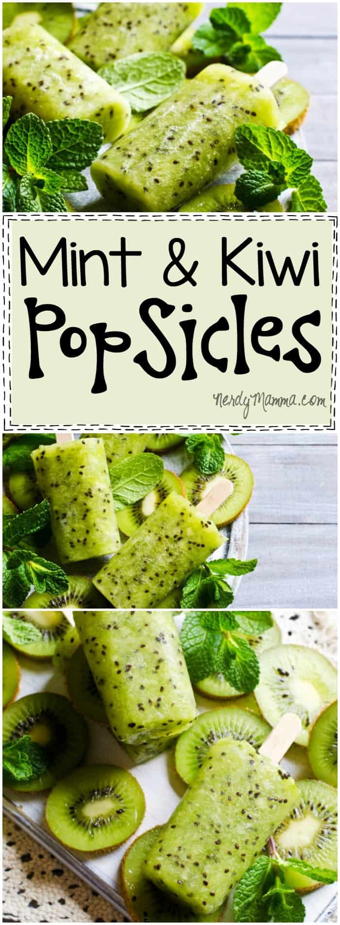 I love this easy recipe for these Mint and Kiwi Popsicles. I mean, I never thought of combining those two! So yummy sounding!