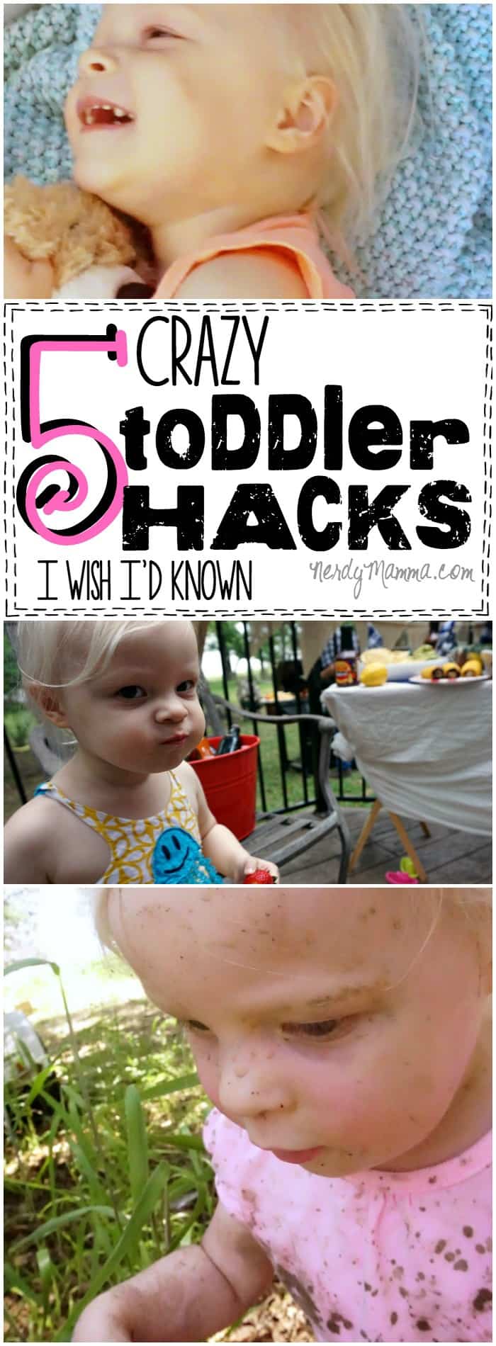 These 5 crazy toddler hacks--genius. I mean, I wish I'd known them...and I'm only ABOUT to have a toddler! LOL!