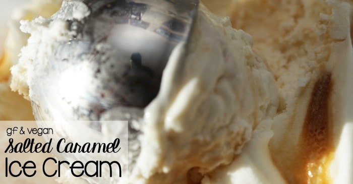 gluten-free & vegan salted caramel ice cream fb