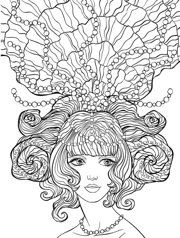 rapunzle adult coloring pages free to print